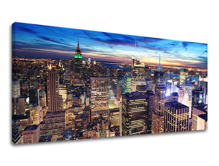 Slikanje sten PANORAMA CITY Popust 60 % 50X100 CM