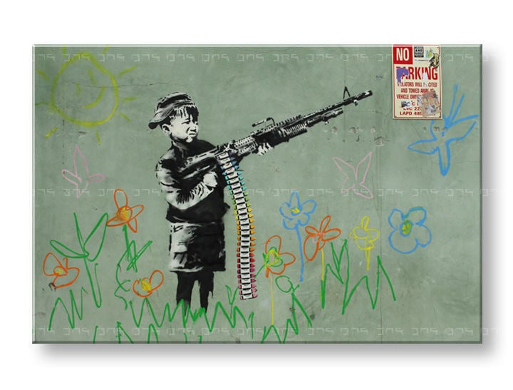 Slika na platnu 1-delna Street ART – Banksy