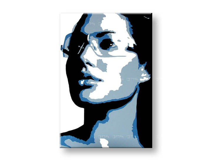 Ročno izdelana slika POP Art Angelina Jolie 1-delna