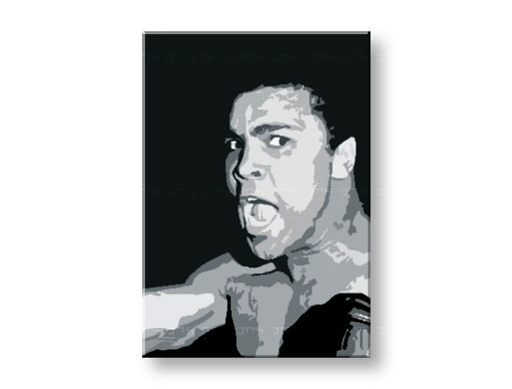 Ročno izdelana slika POP Art Muhamad Ali 1-delna