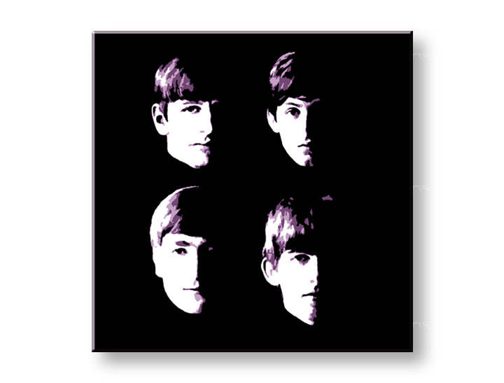 Ročno izdelana slika POP Art BEATLES 1-delna 