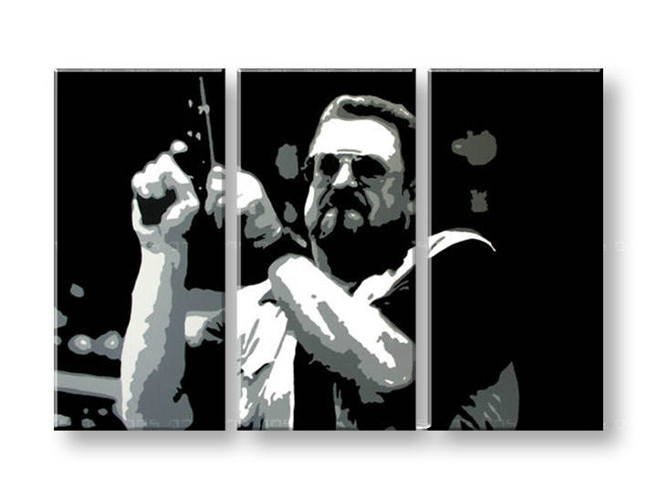 Ročno izdelana slika POP Art Big Lebowski 3-delna 