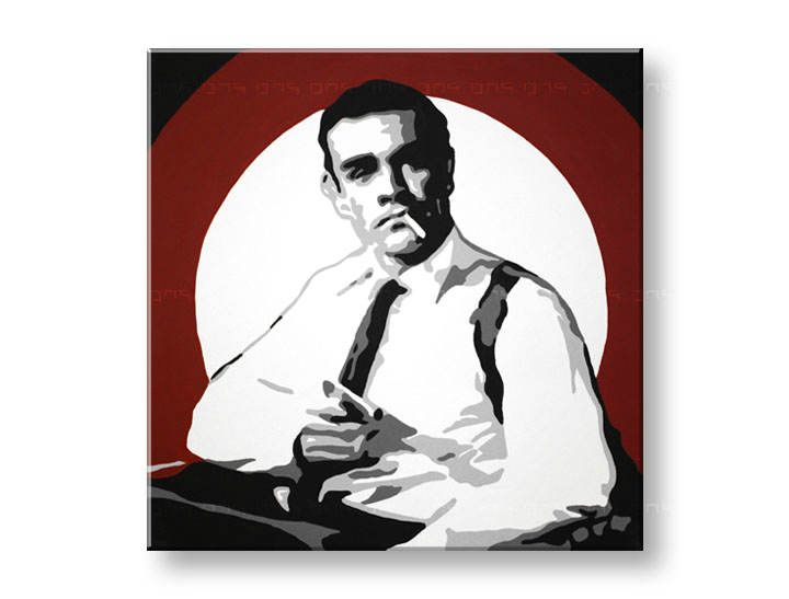 Ročno izdelana slika POP Art James Bond 1-delna 