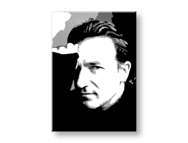 Ročno izdelana slika POP Art Bono-U2 1-delna