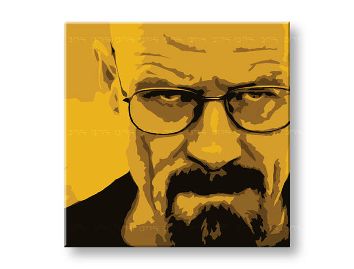 Ročno izdelana slika POP Art Breaking Bad 4-delna 