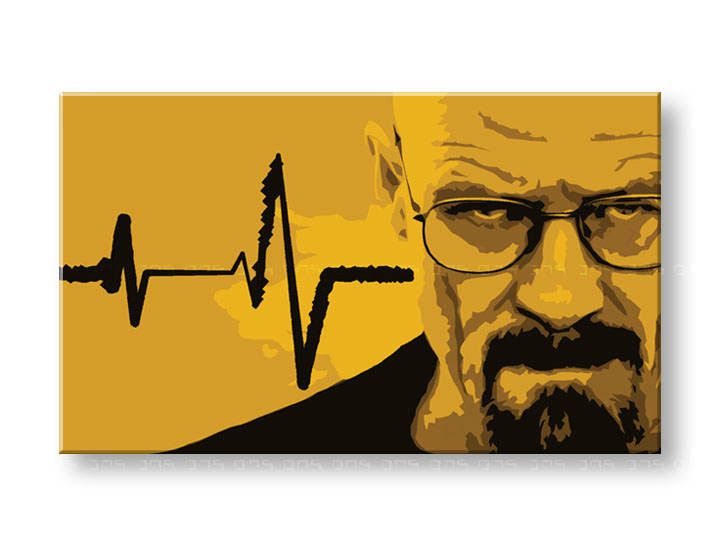 Ročno izdelana slika POP Art BREAKING BAD 1-delna