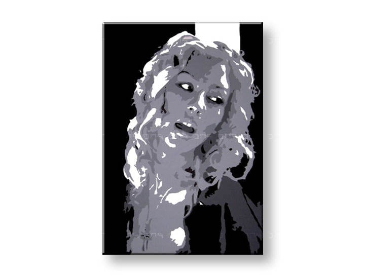 Ročno izdelana slika POP Christina Aguilera 1-delna