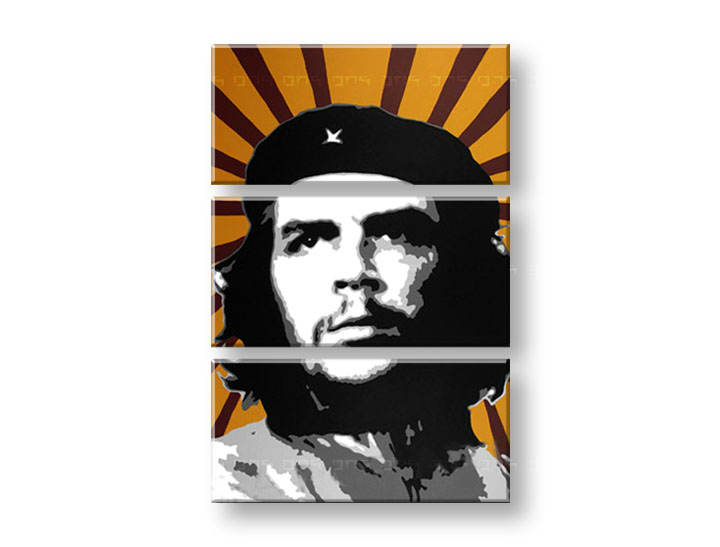 Ročno izdelana slika POP Art Che Guevara 3-delna
