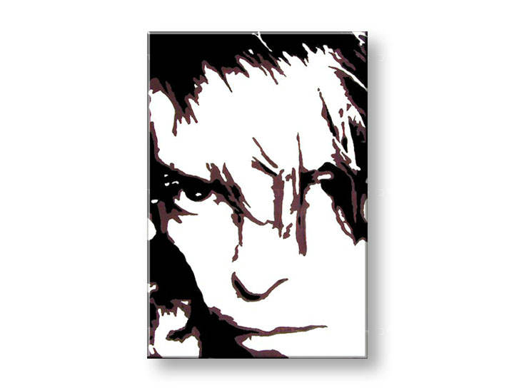 Ročno izdelana slika POP Art David Bowie 1-delna