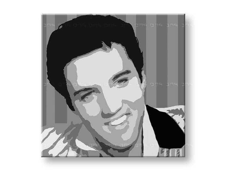 Ročno izdelana slika POP ART Elvis Presley 1-delna 