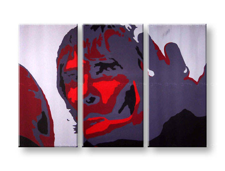 Ročno izdelana slika POP Art Ian Brown 3-delna 