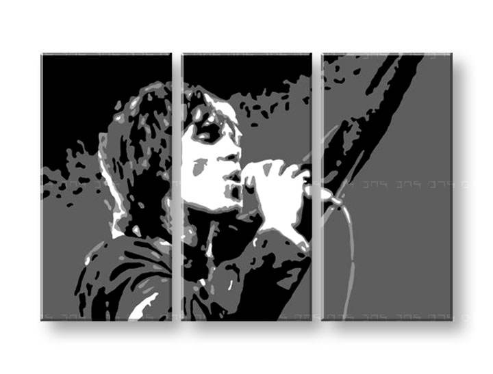Ročno izdelana slika POP Art Ian Brown 3-delna 