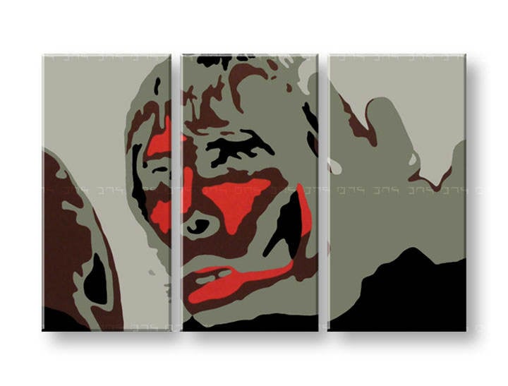 Ročno izdelana slika POP Art Ian Brown 3-delna 