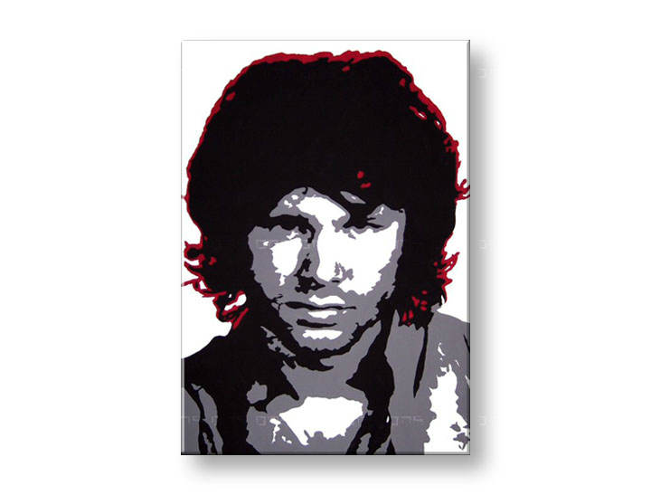 Ročno izdelana slika POP Jim Morrison 1-delna