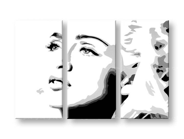 Ročno izdelana slika POP Art Madonna 3-delna 