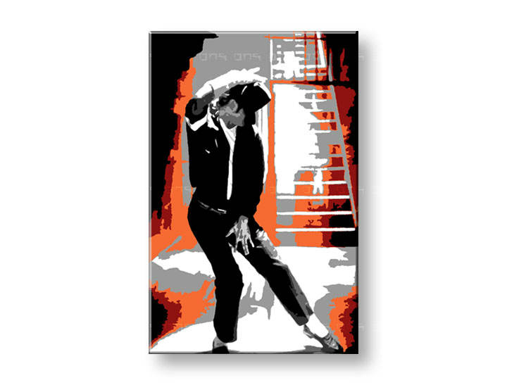 Ročno izdelana slika POP Art Michael Jackson 1-delna