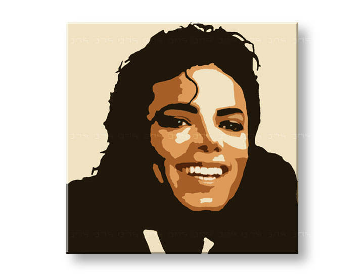 Ročno izdelana slika POP ART Michael Jackson 1-delna 