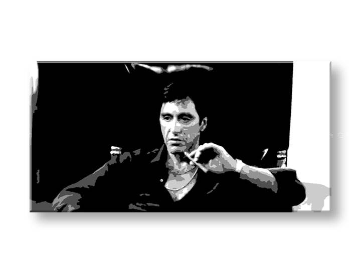 Ročno izdelana slika POP Art Scarface 1-delna