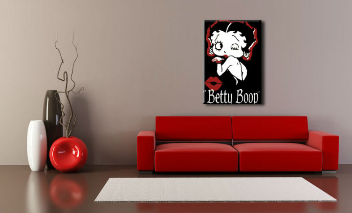 Ročno izdelana slika POP Art Betty Boop 1-delna