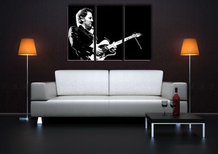 Ročno izdelana slika POP Art Bruce Springsteen 3-delna 