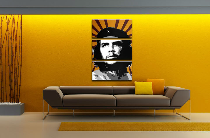 Ročno izdelana slika POP Art Che Guevara 3-delna