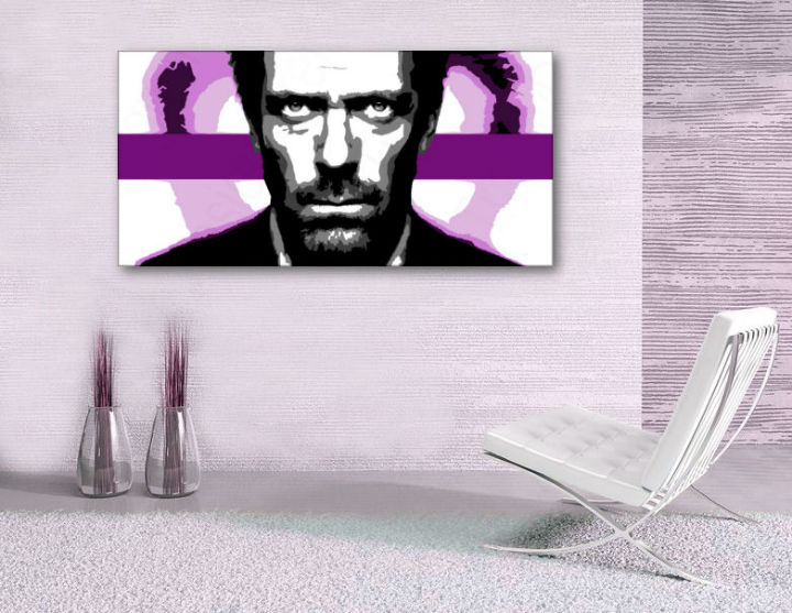 Ročno izdelana slika POP Art Dr. HOUSE 1-delna