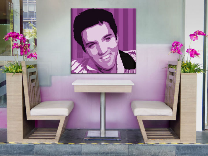 Ročno izdelana slika POP ART Elvis Presley 1-delna 