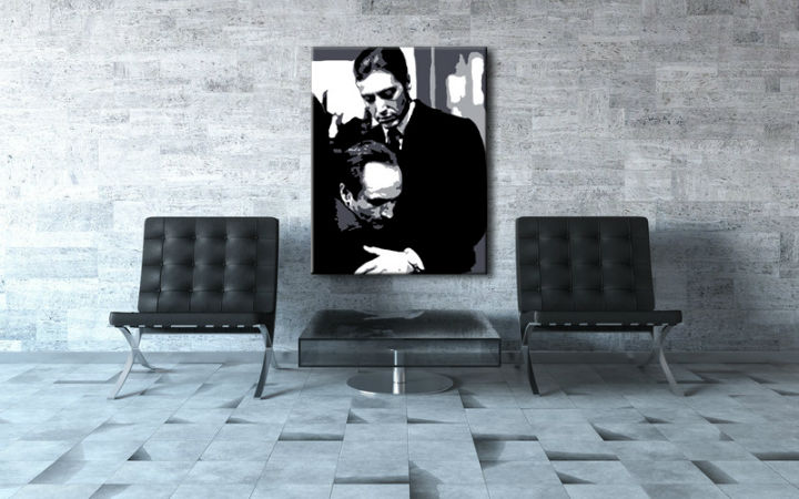 Ročno izdelana slika POP Art Godfather 1-delna