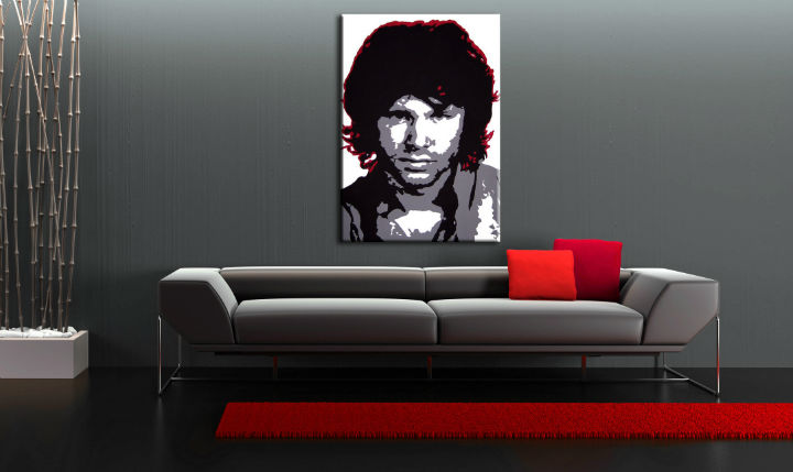 Ročno izdelana slika POP Jim Morrison 1-delna