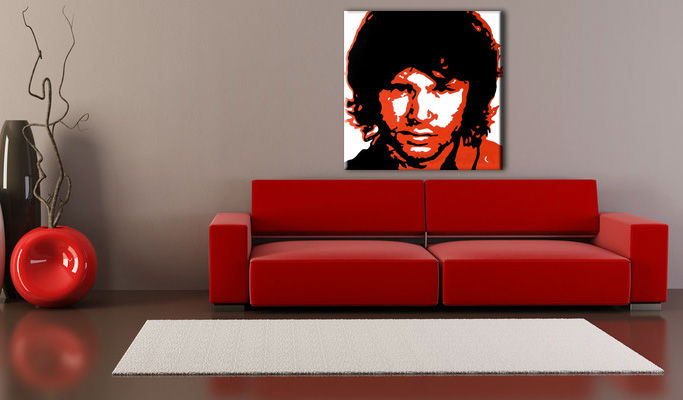 Ročno izdelana slika POP Art Jim Morrison 1-delna 
