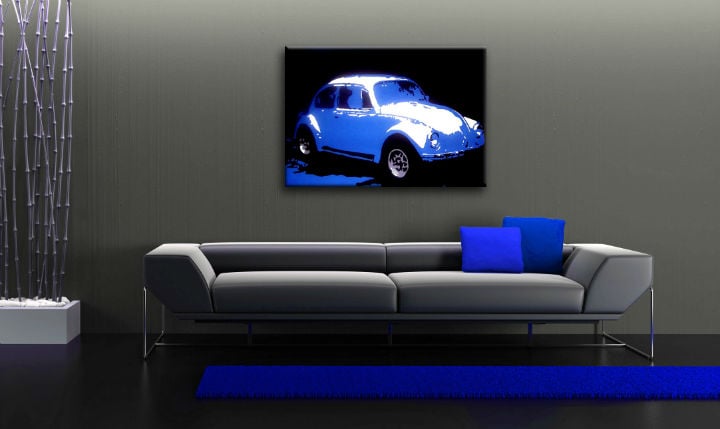 Ročno izdelana slika POP Art Volkswagen Beetle 1-delna