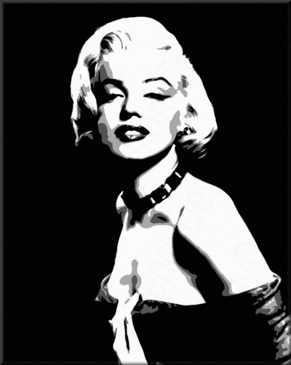 Ročno izdelana slika POP Art Marilyn MONROE 1-delna