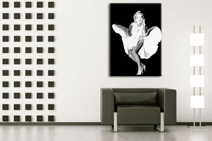Ročno izdelana slika POP Art Marilyn Monroe 1-delna