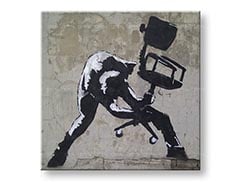 Slika na platnu KVADRAT Street ART – Banksy