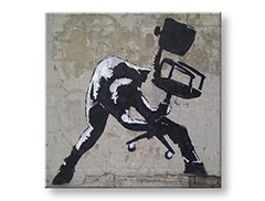 Slika na platnu KVADRAT Street ART – Banksy