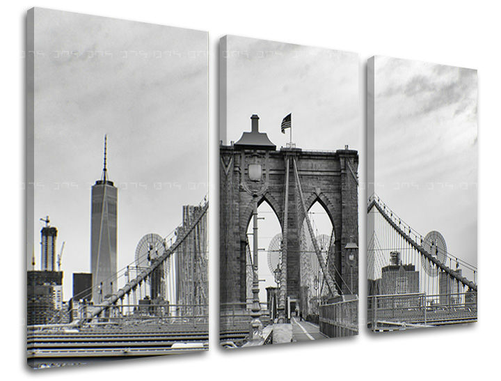 Slike na platnu 3-delne MESTA - NEW YORK ME114E30