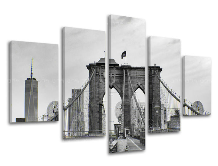 Slike na platnu 5-delne MESTA - NEW YORK ME114E50