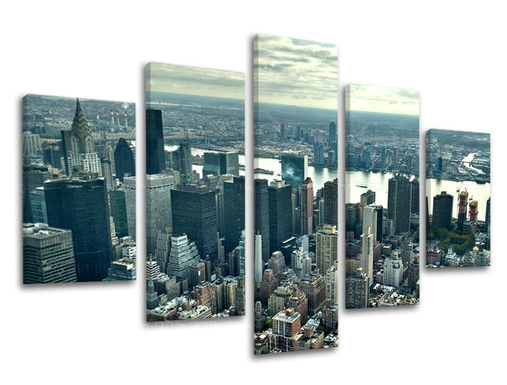 Slike na platnu 5-delne MESTA - NEW YORK ME118E50
