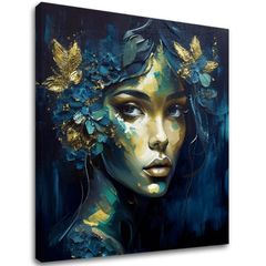 Sodobne slike na platnu - Feminine Grace in Motion | 100x100 cm