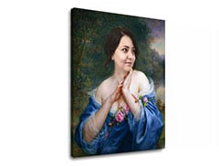 Darilo za žensko - Zgodovinski portret Fotografija na platnu